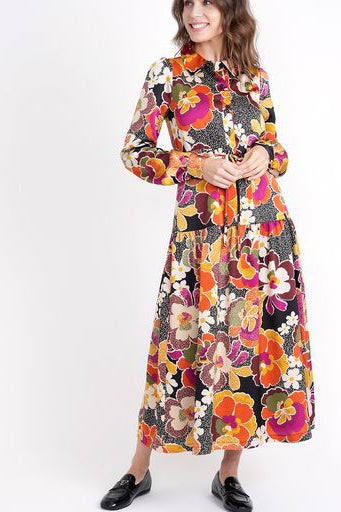 FLORAL PRINT LADIES DRESS שמלה