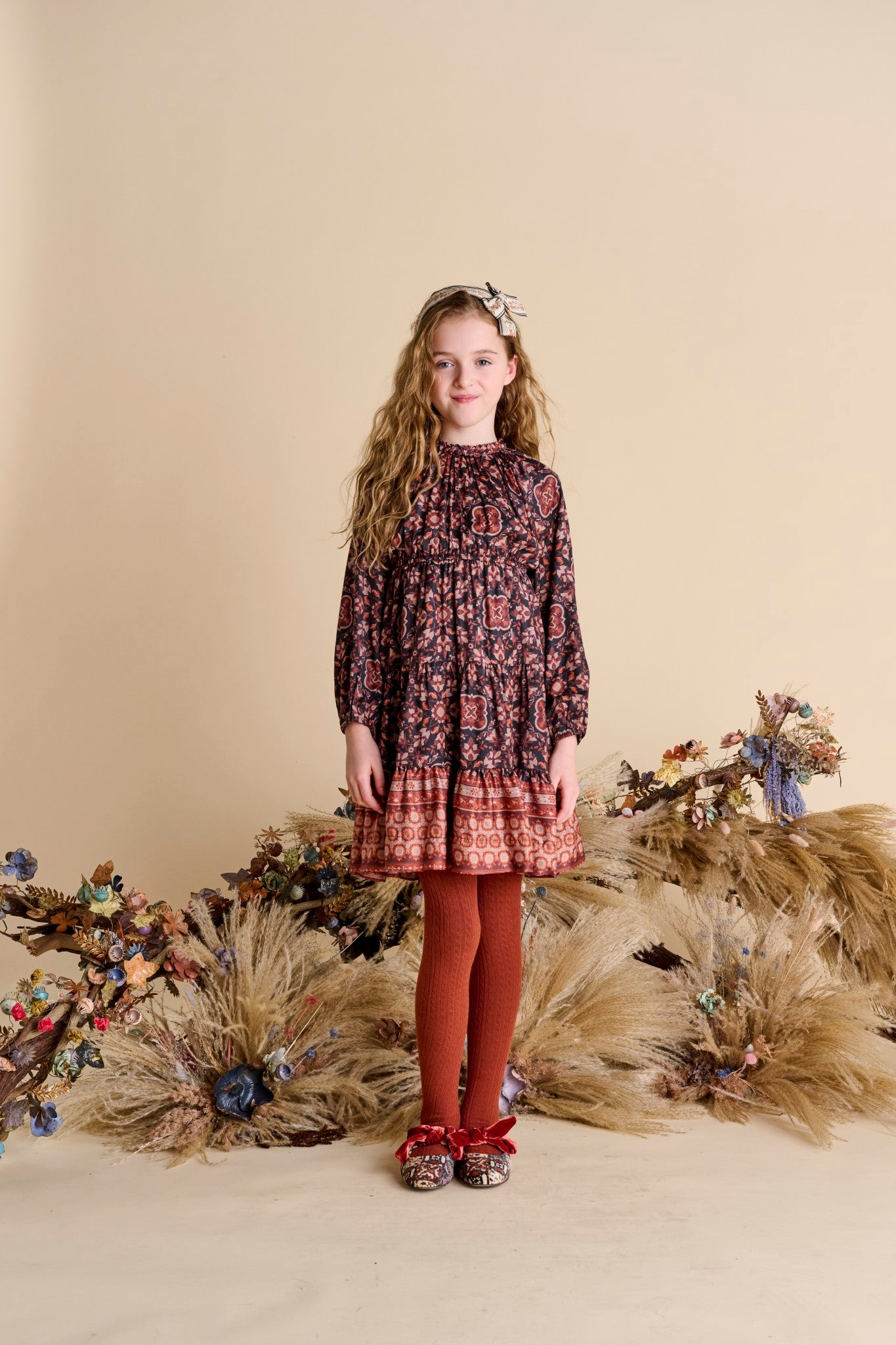 PRINT DESIGN DRESS שמלה