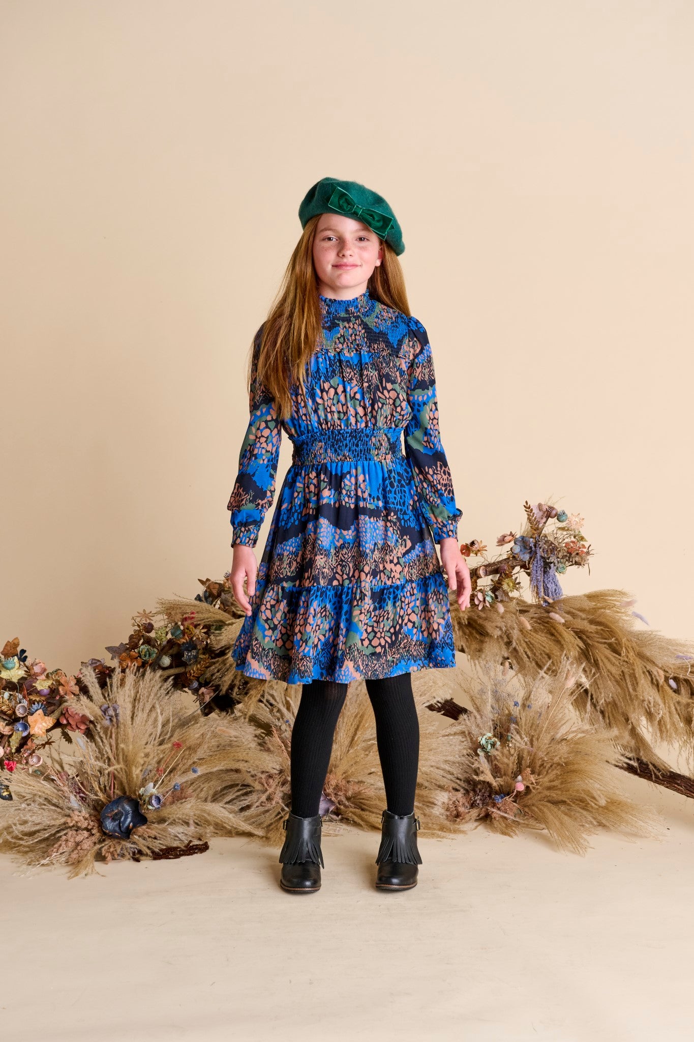 SPECKLE DESIGN DRESS שמלה
