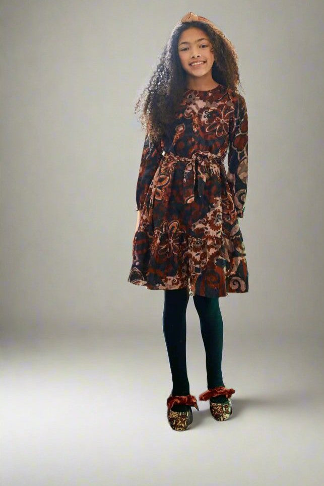LARGE FLOWER PRINT DRESS