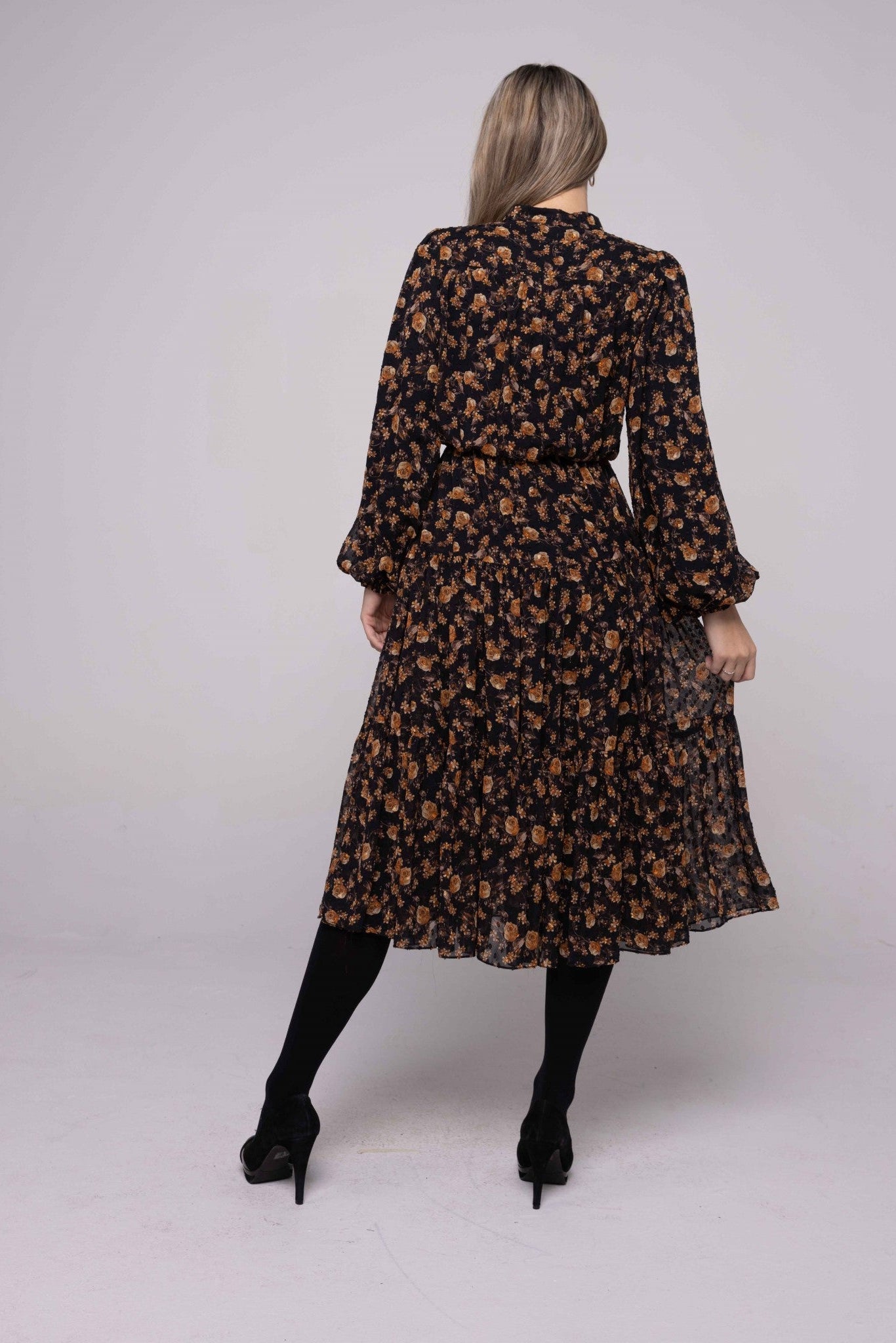 BLOUSE TOP TIERED BOTTOM DRESS