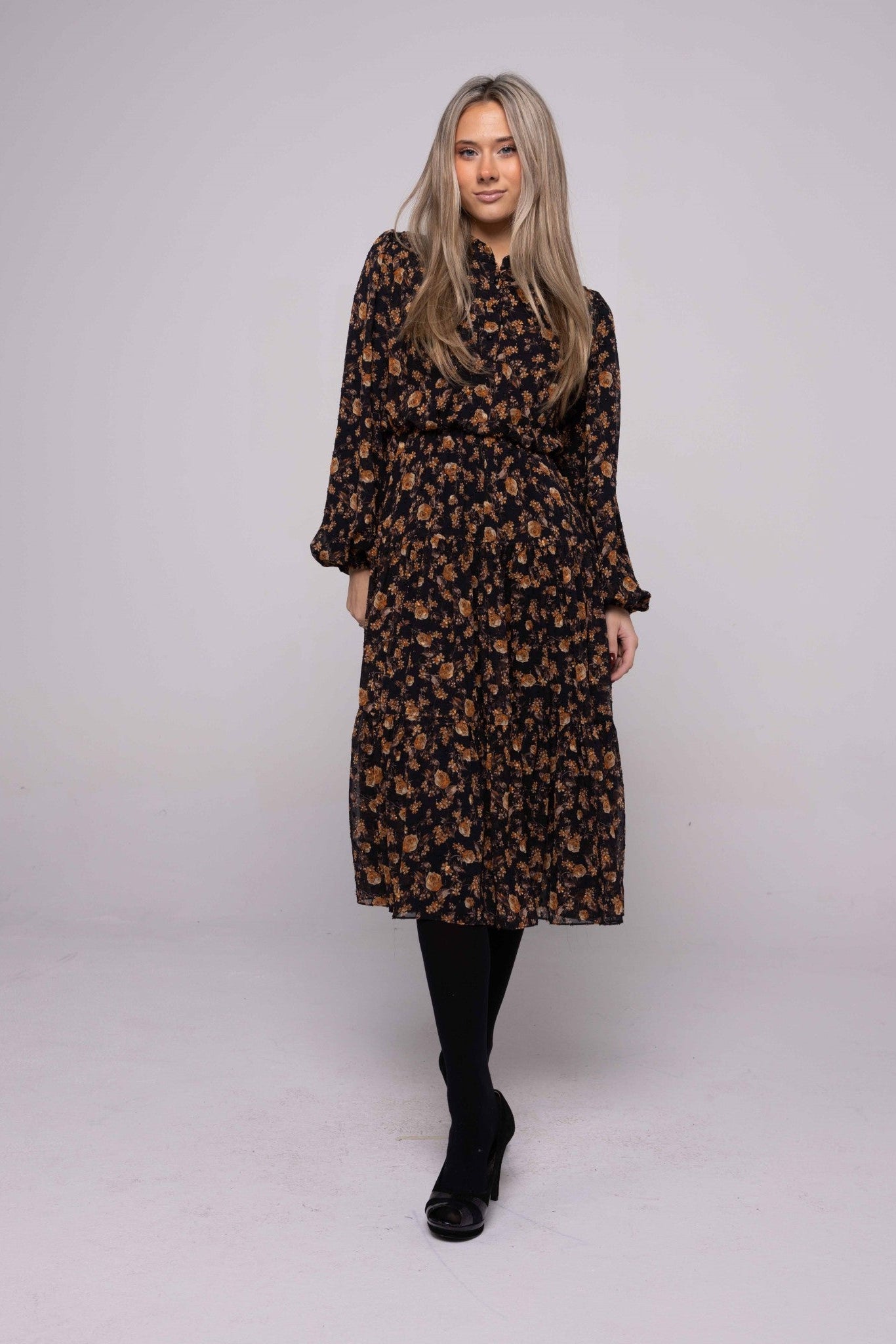 BLOUSE TOP TIERED BOTTOM DRESS