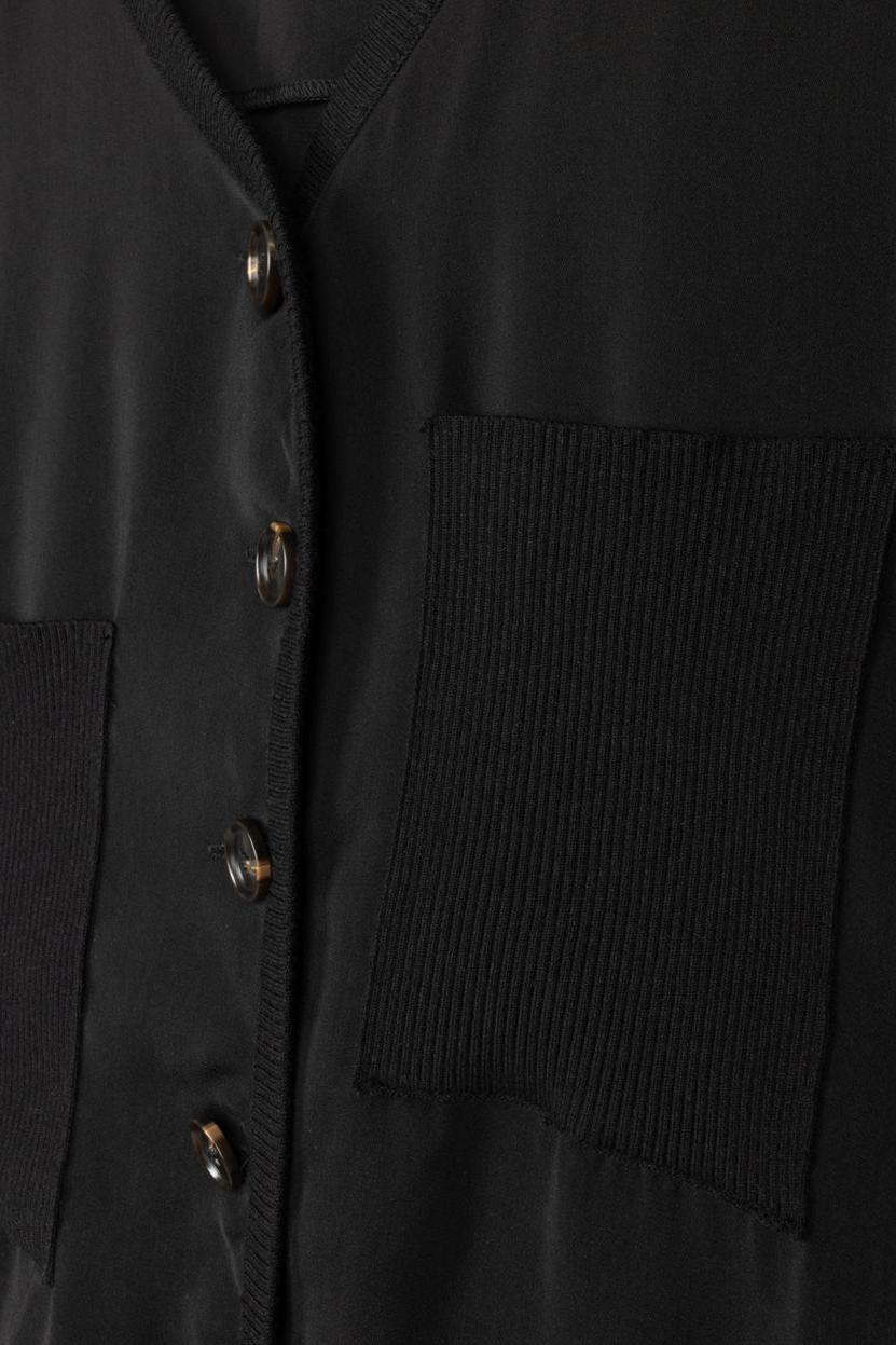 LOHA TRIMMED KNIT VEST