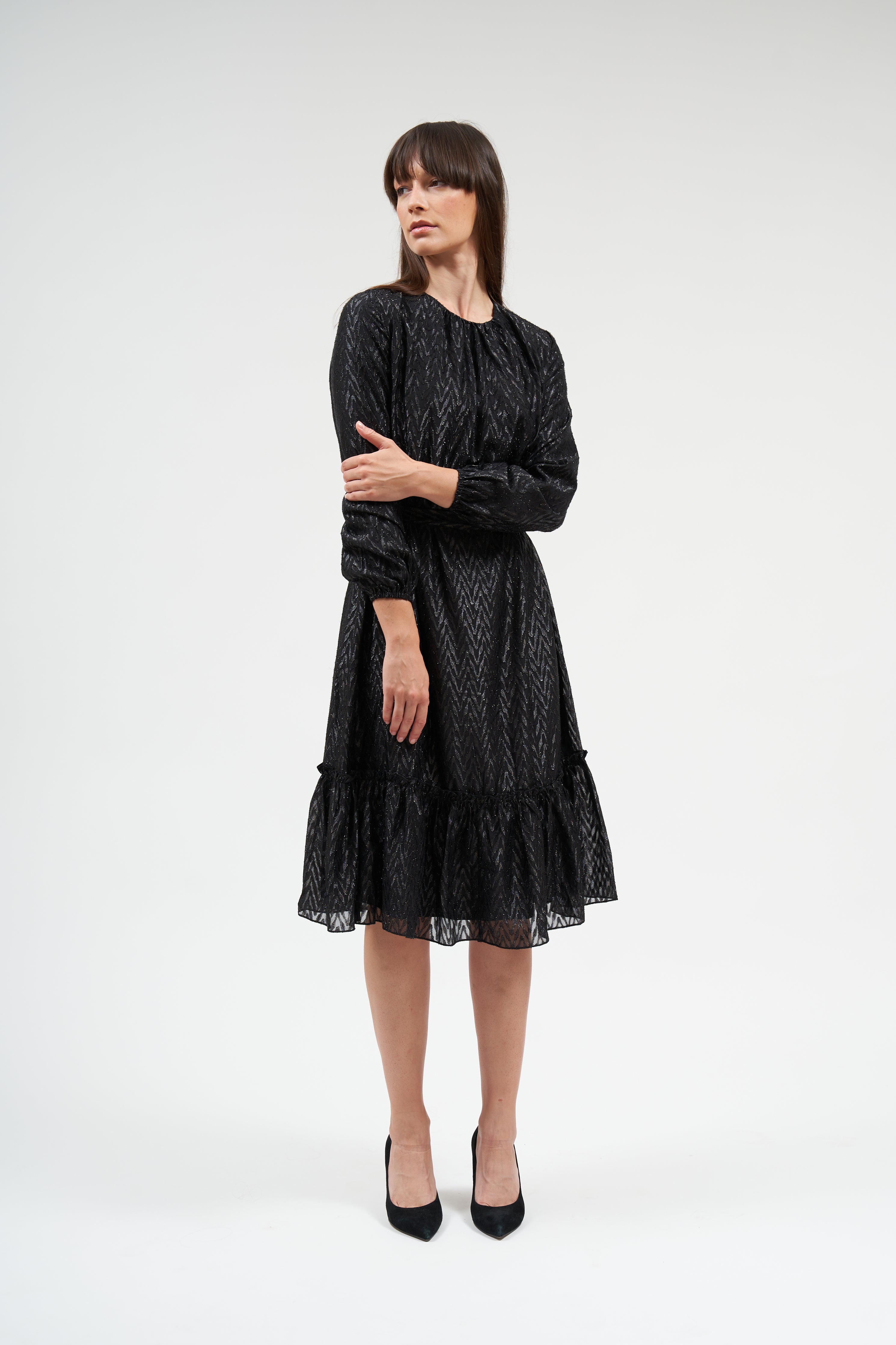 BELLA RUFFLE DRESS שמלה