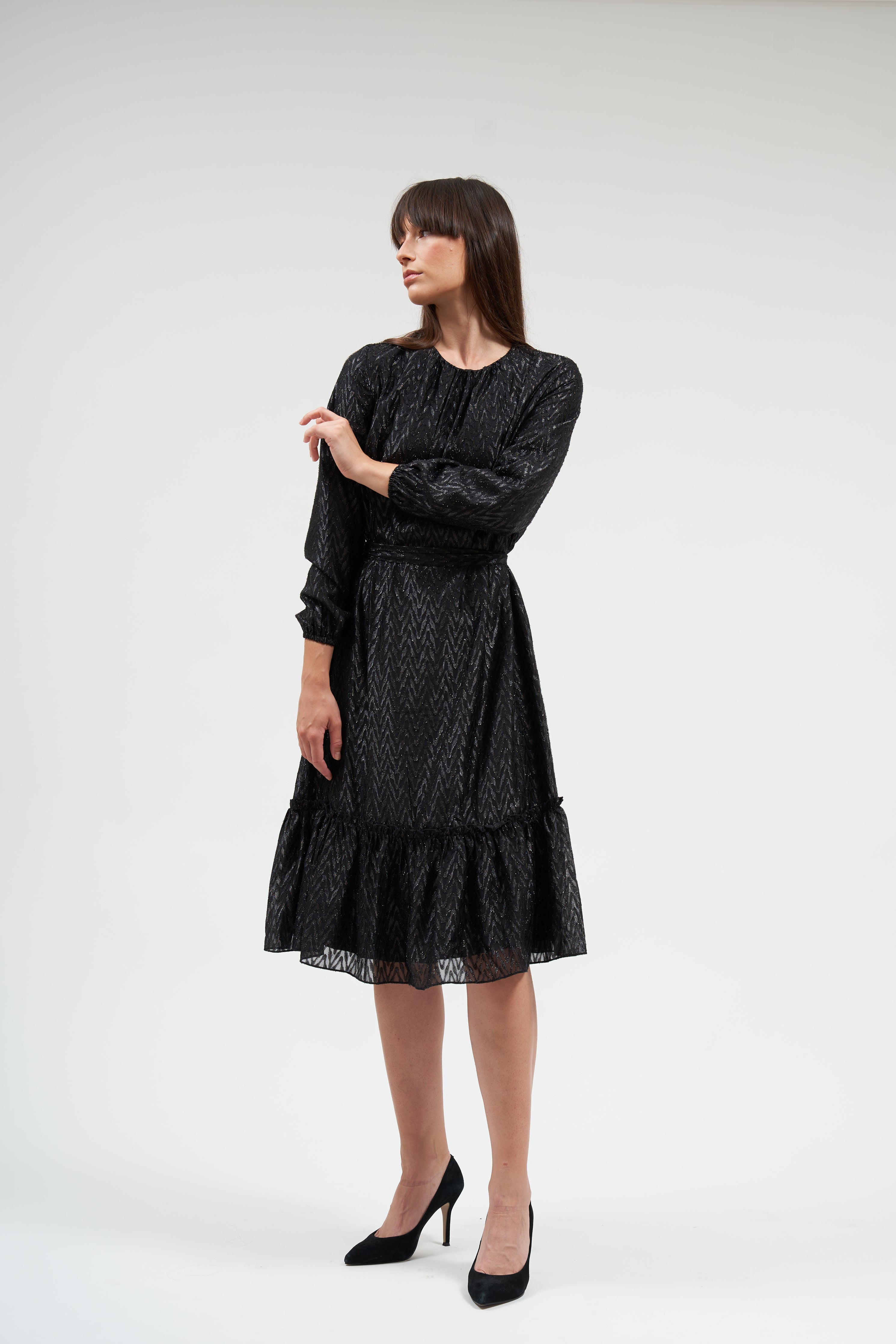 BELLA RUFFLE DRESS שמלה
