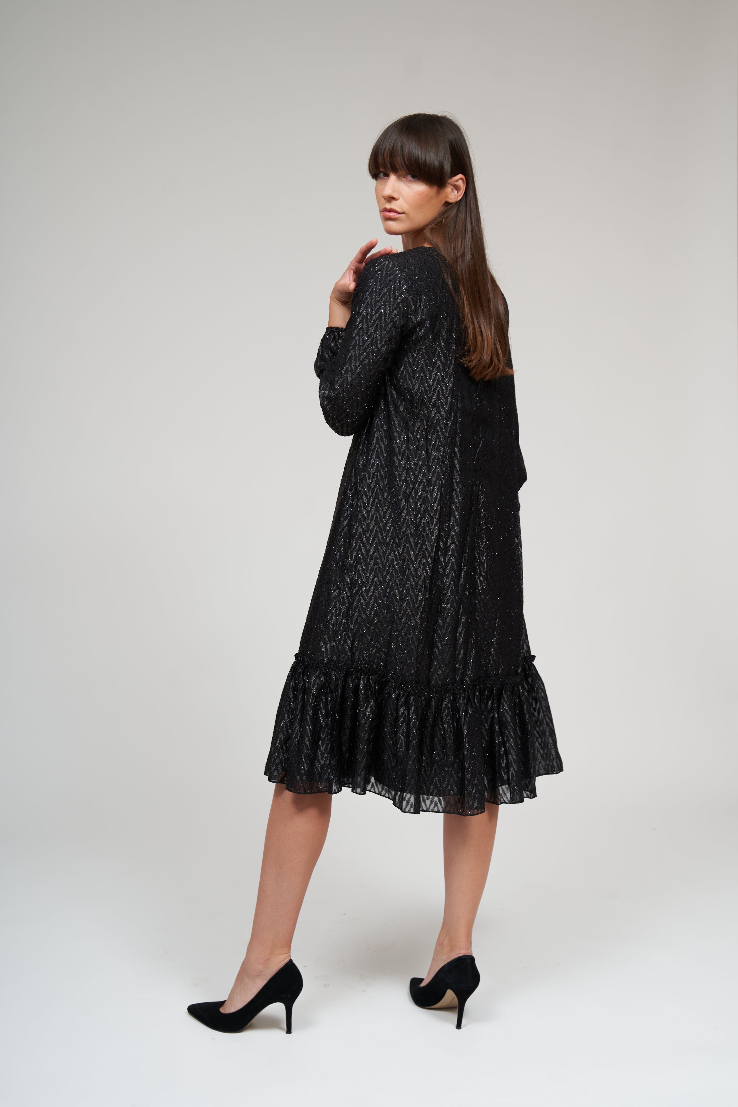 BELLA RUFFLE DRESS שמלה
