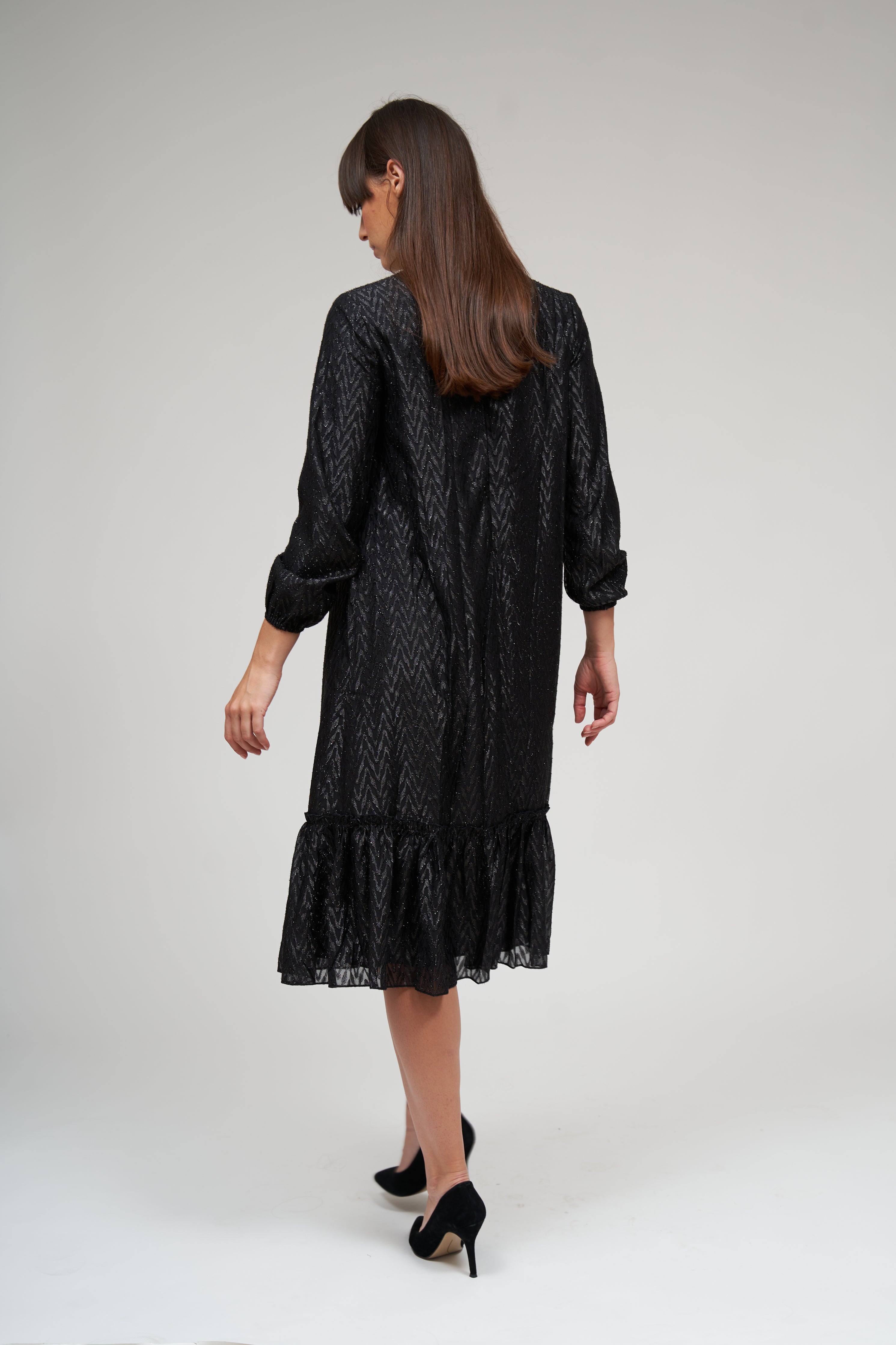 BELLA RUFFLE DRESS שמלה