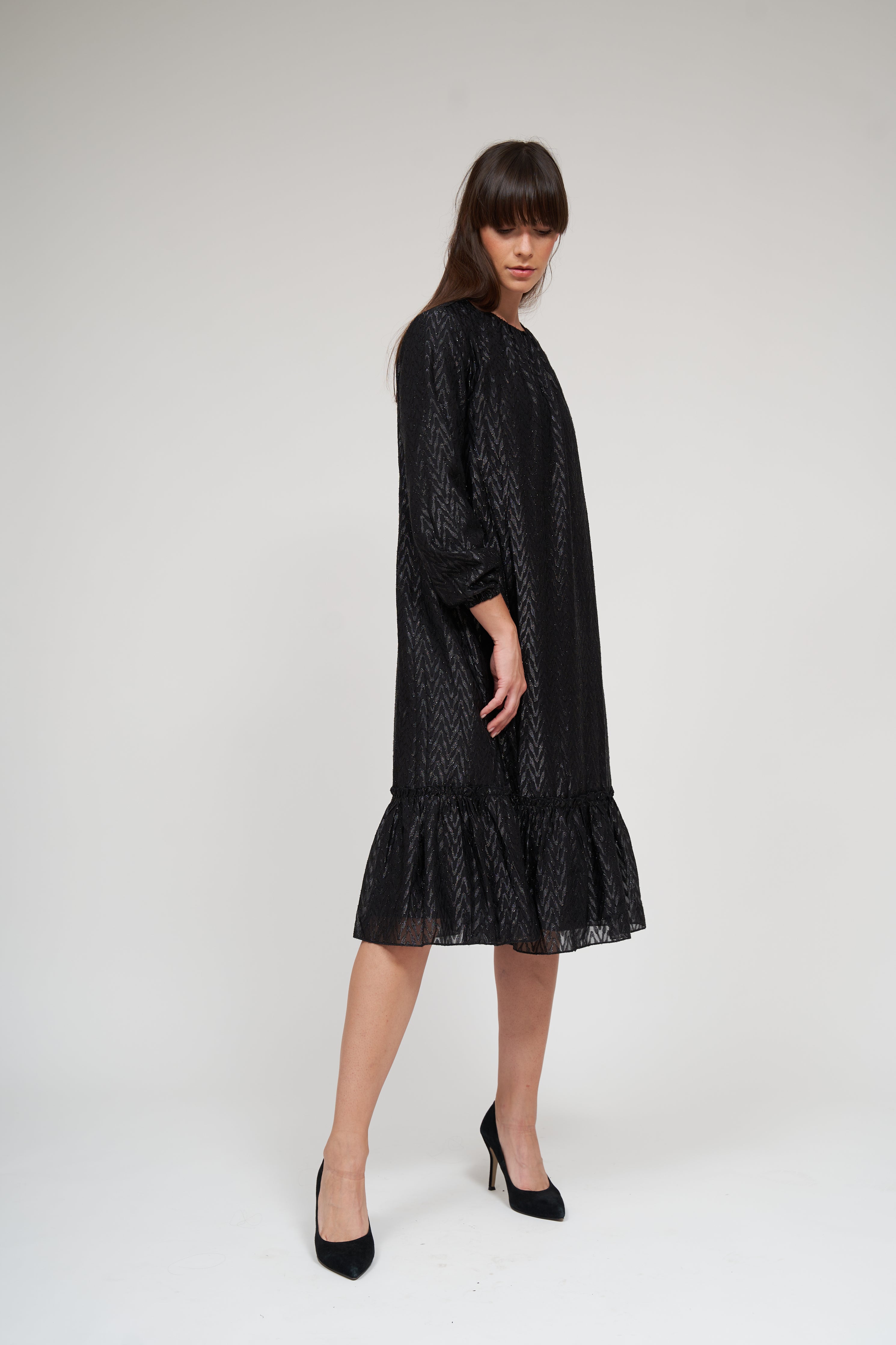 BELLA RUFFLE DRESS שמלה