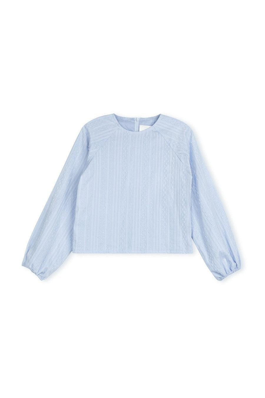 TEXTURED DOTTED BLOUSE חולצה