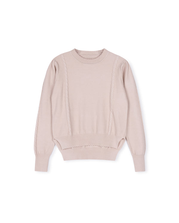WALTER - CABLE KNIT DETAIL SWEATER