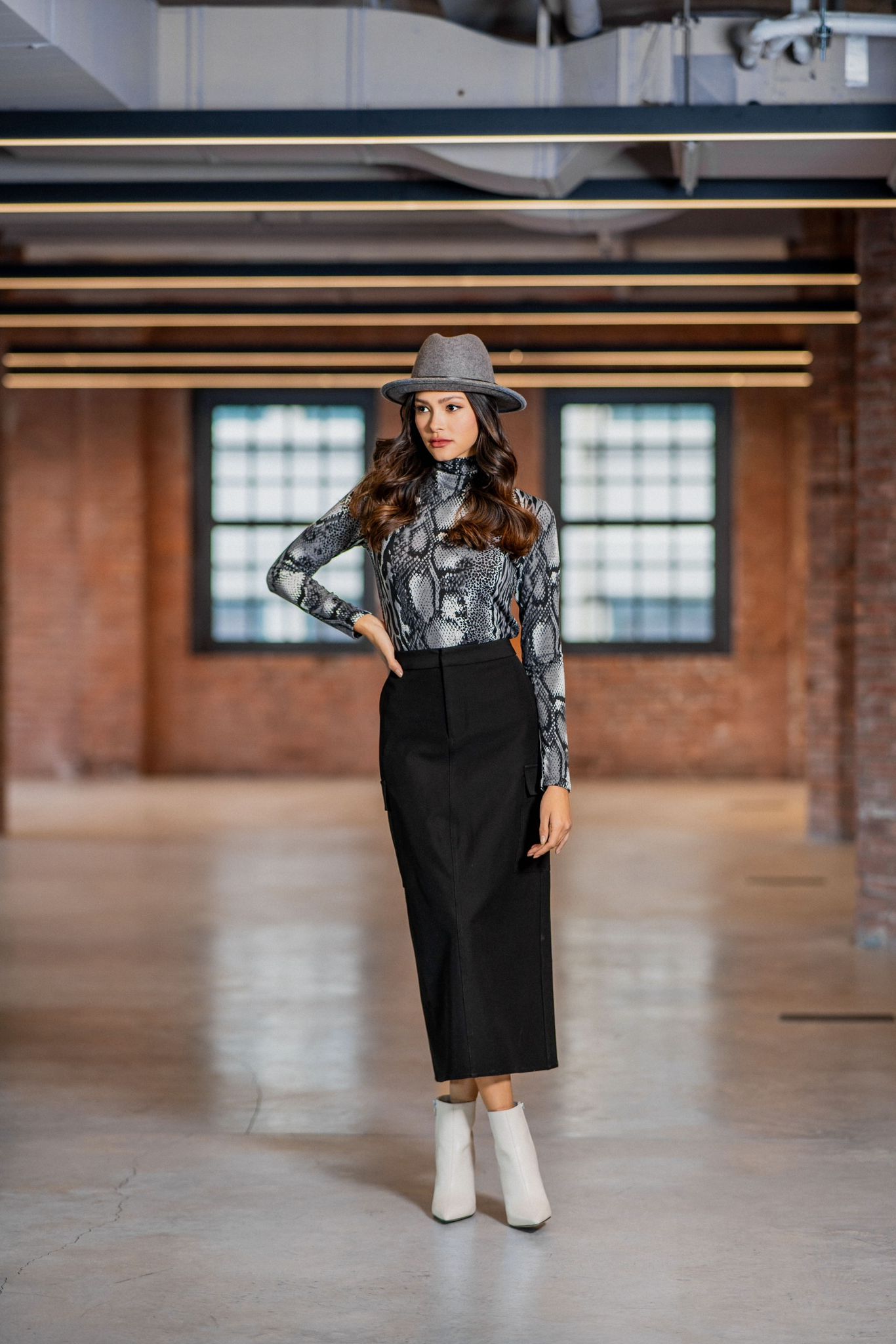 JULIA PRINTED TOP חולצה