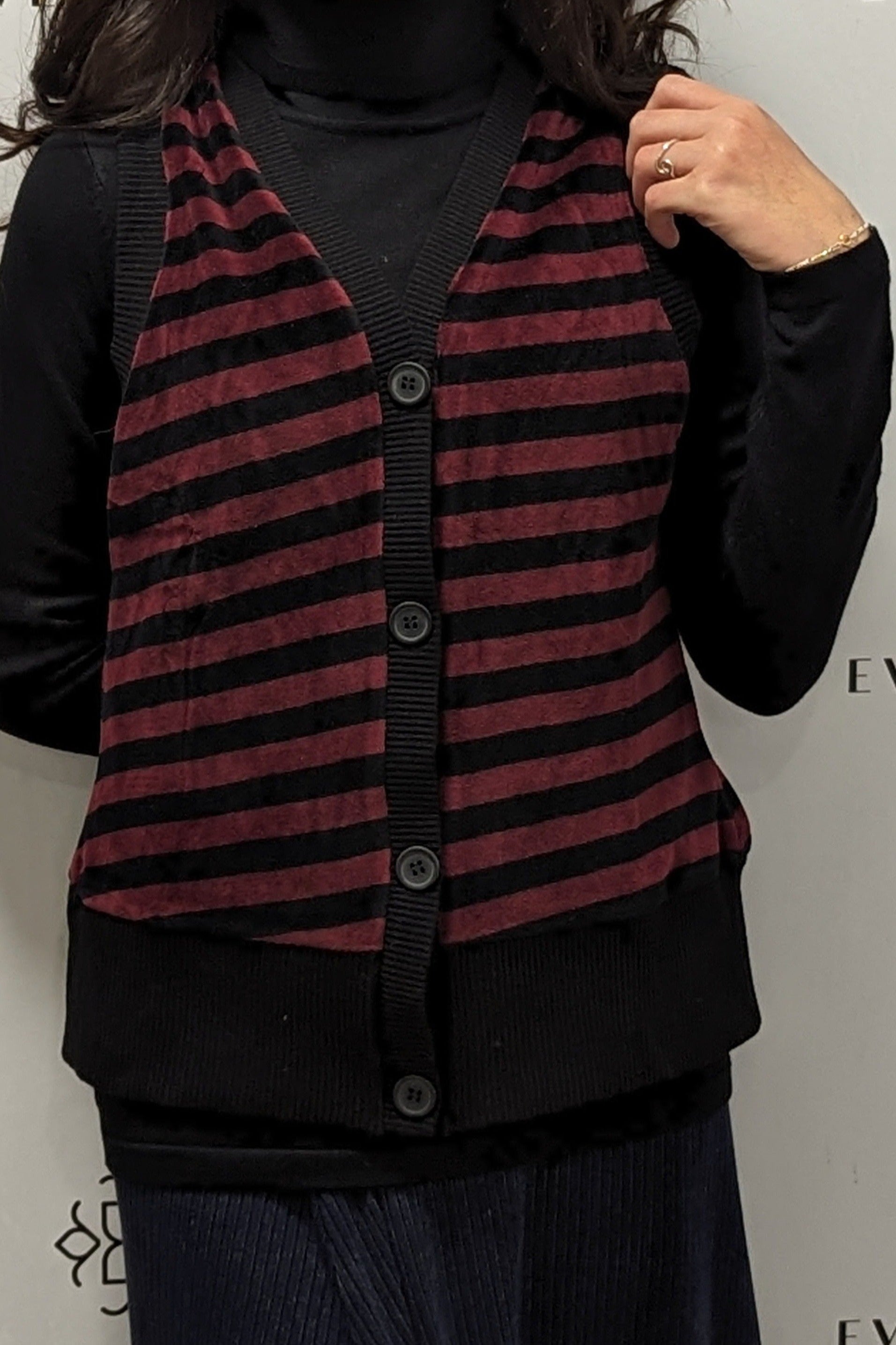 LADIES STRIPED VEST