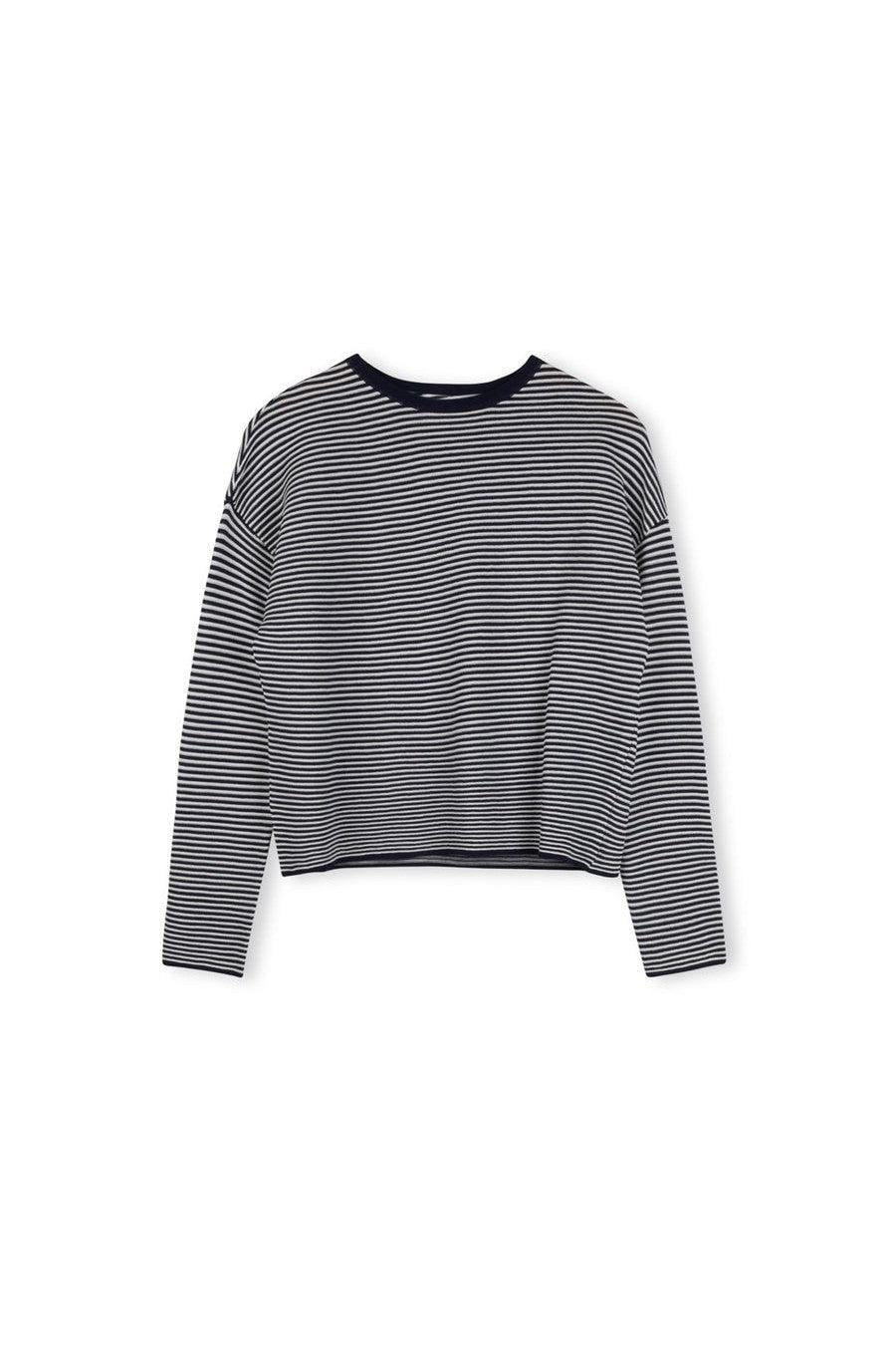 KNIT HENLEY DROP SLEEVE TOP חולצה