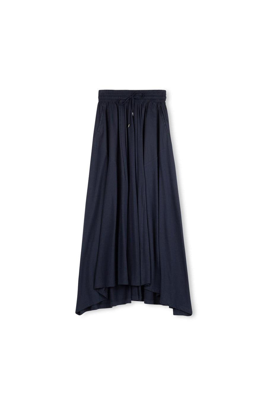 MAXI POPLIN PATCH DETAILED SKIRT חצאית