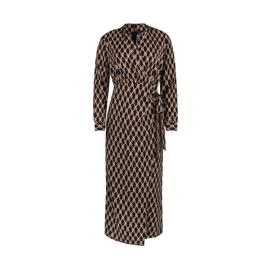 WRAP-TIE-PRINTED-DRESS