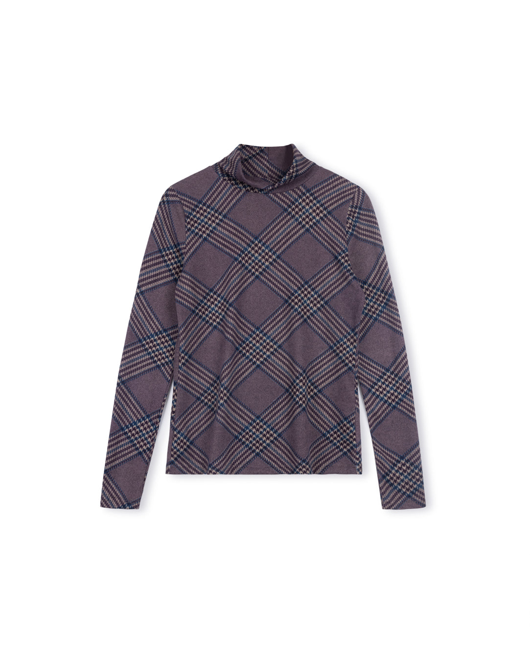 SOFT-PLAID-MOCK-NECK-TOP