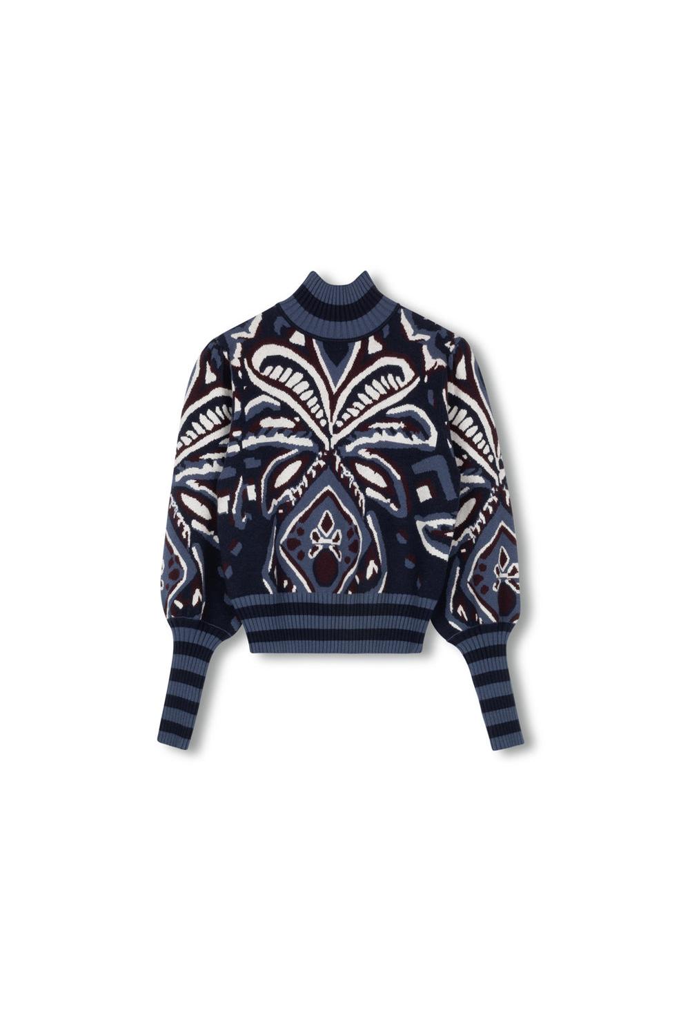 BALLOON SLEEVE TURTLENECK SWEATER