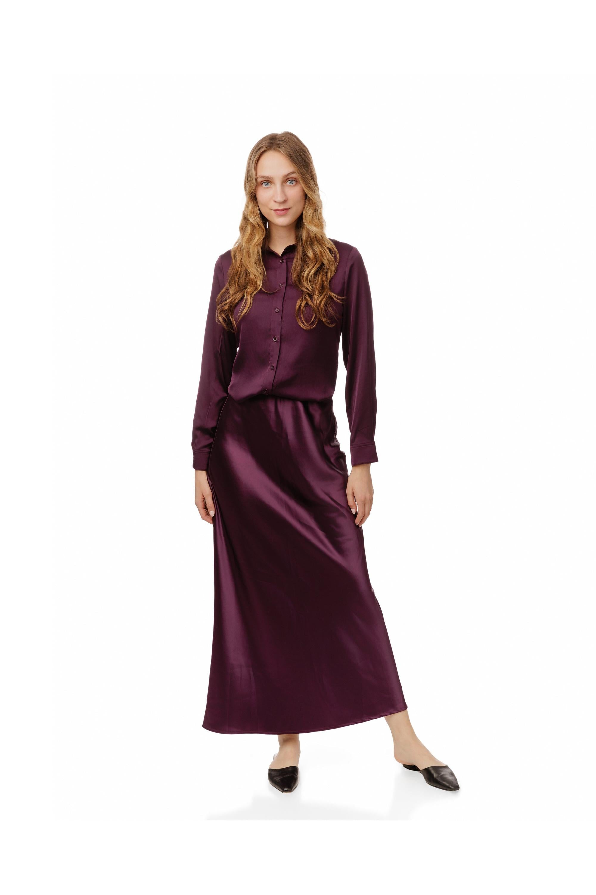 SILK A LINE SKIRT