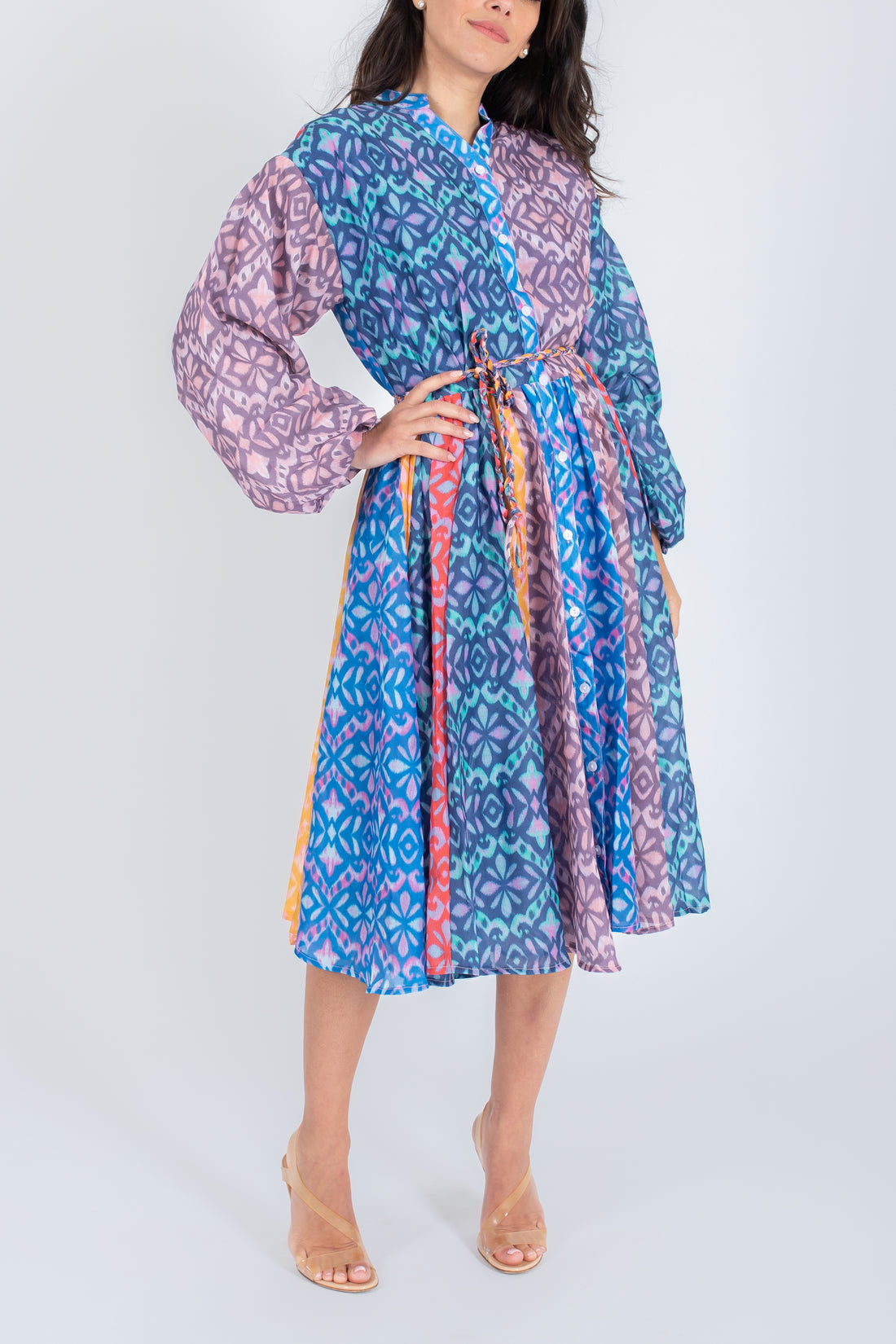 SARI PATCHWORK DRESS שמלה