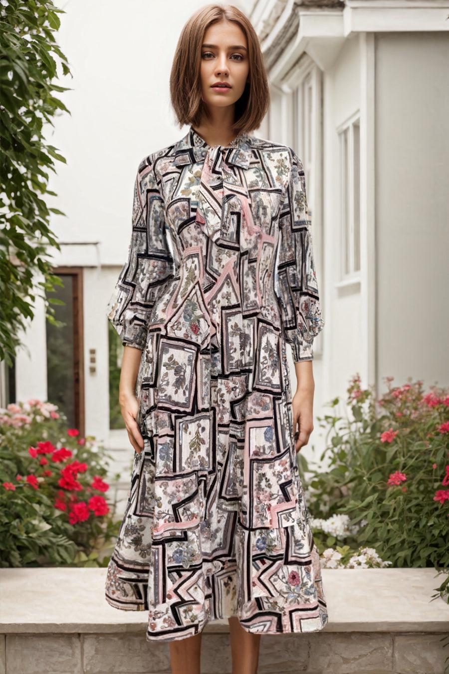 PRINT DRESS שמלה