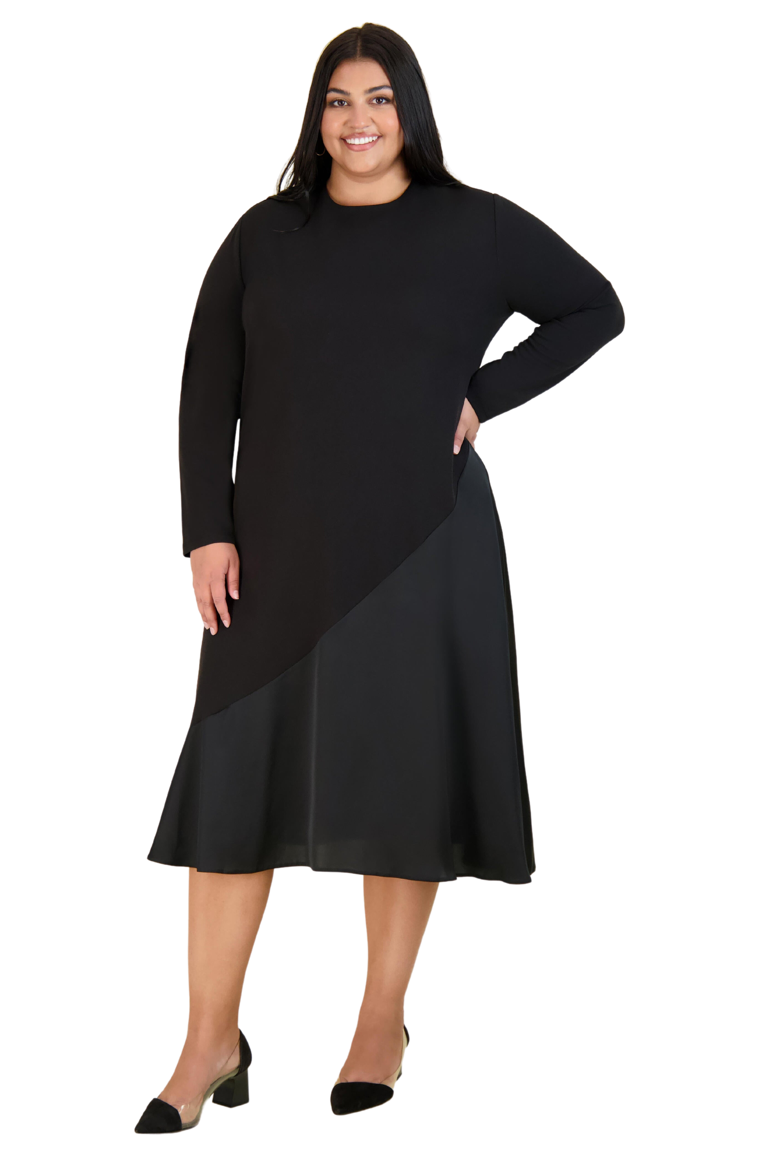 COLLARED SWAY DRESS שמלה