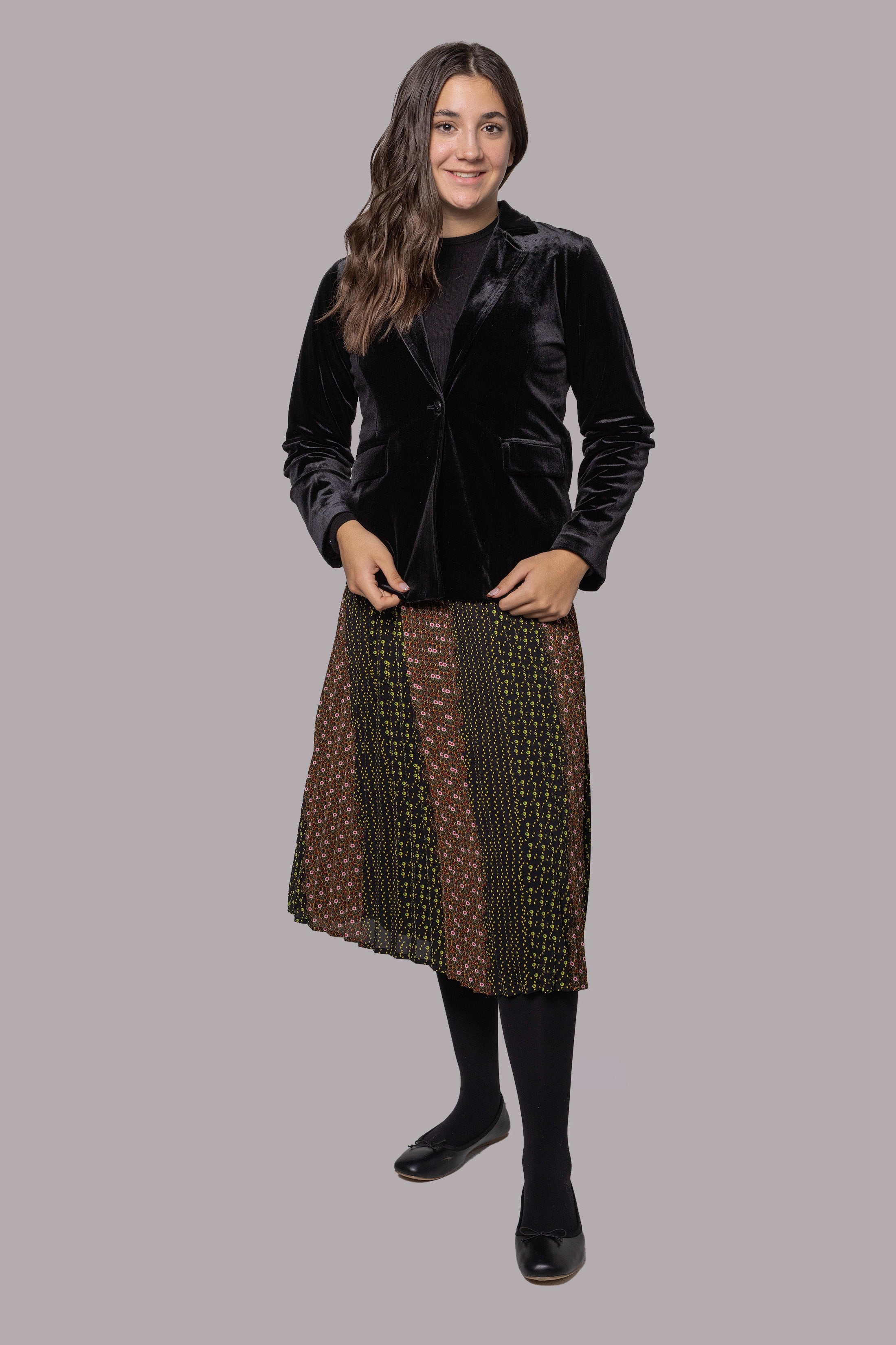 ACCORDIAN PLEATED SKIRT חצאית