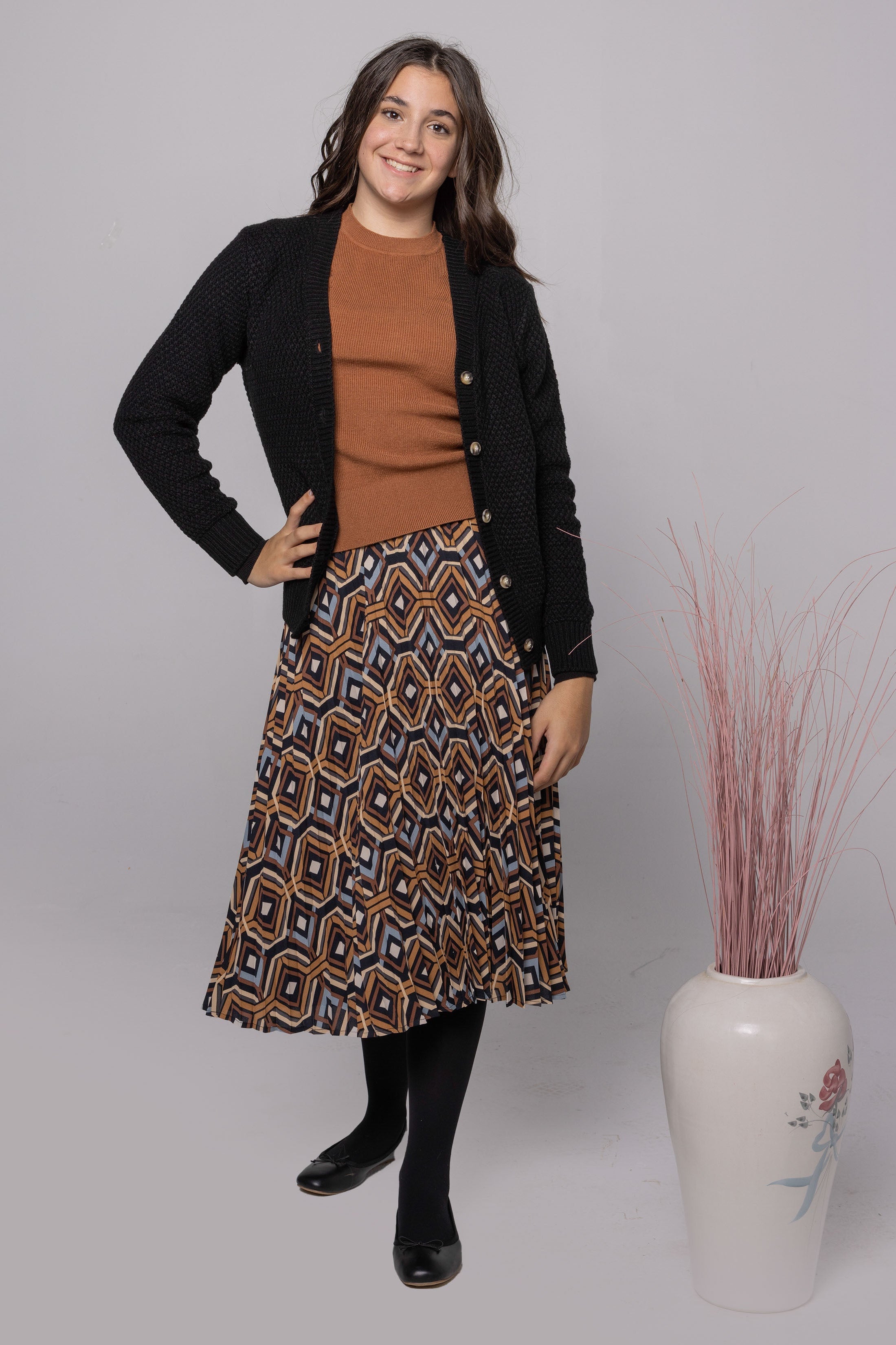 ACCORDIAN PLEATED SKIRT חצאית