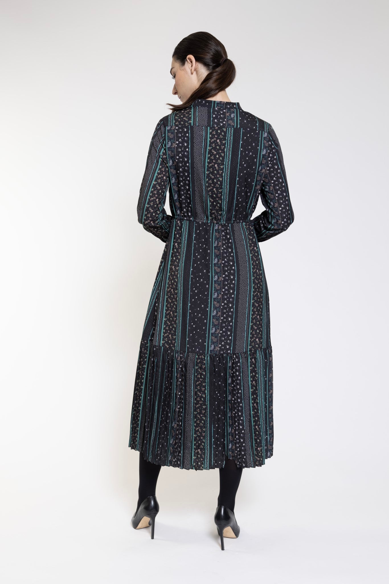 PRINTED TIE DRESS שמלה