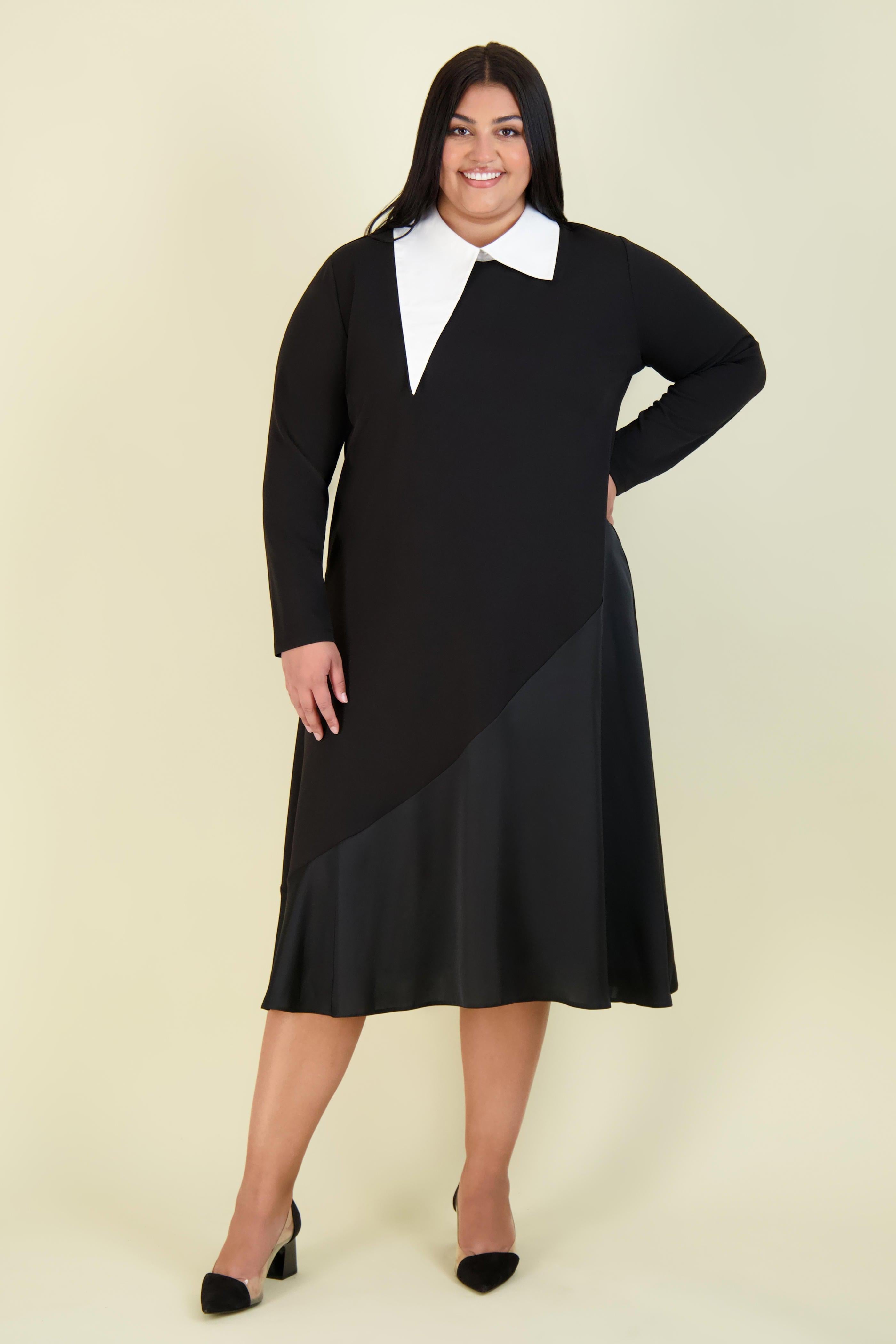 COLLARED SWAY DRESS שמלה