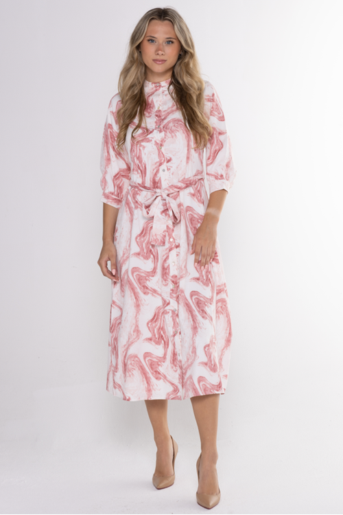 WATERCOLOR SHIRT DRESS שמלה