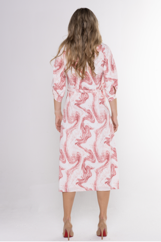 WATERCOLOR SHIRT DRESS שמלה
