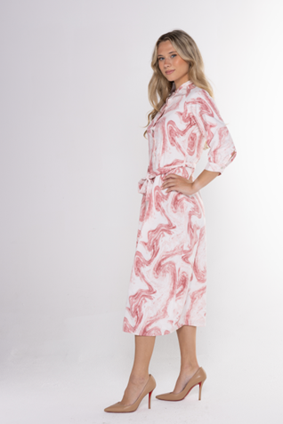 WATERCOLOR SHIRT DRESS שמלה