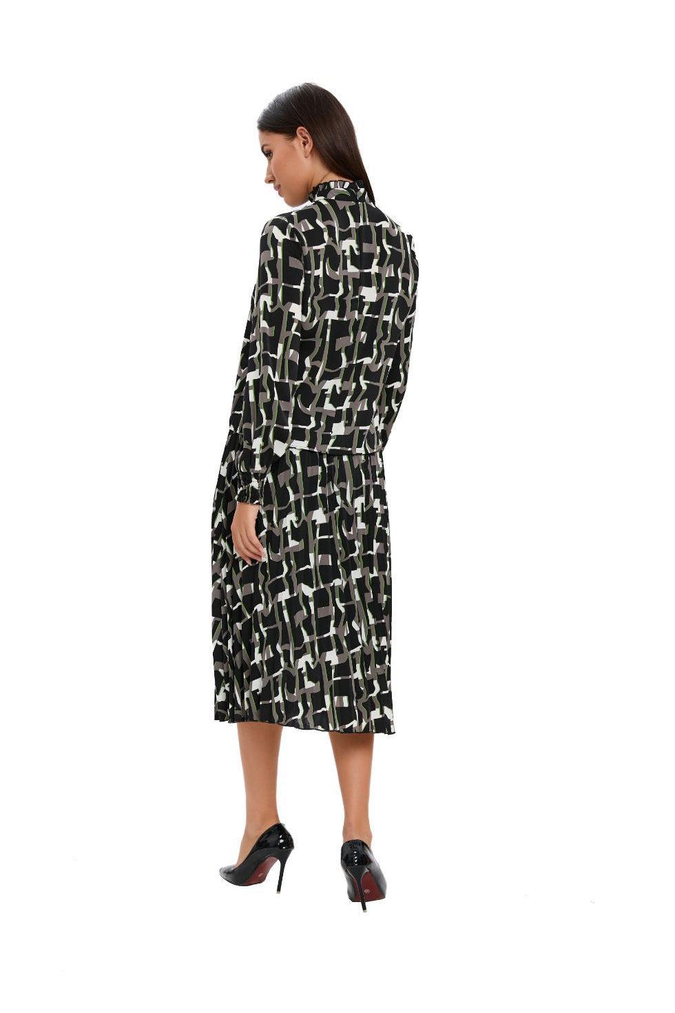 Chroma Print 2PC Midi Dress Set - MissFinchNYC