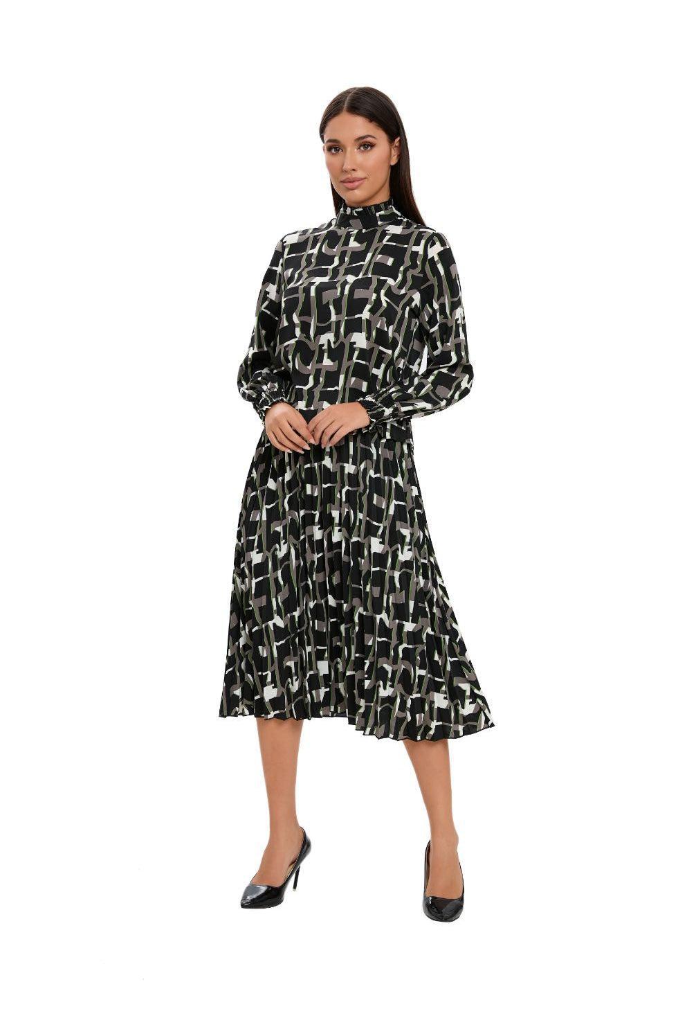 Chroma Print 2PC Midi Dress Set - MissFinchNYC