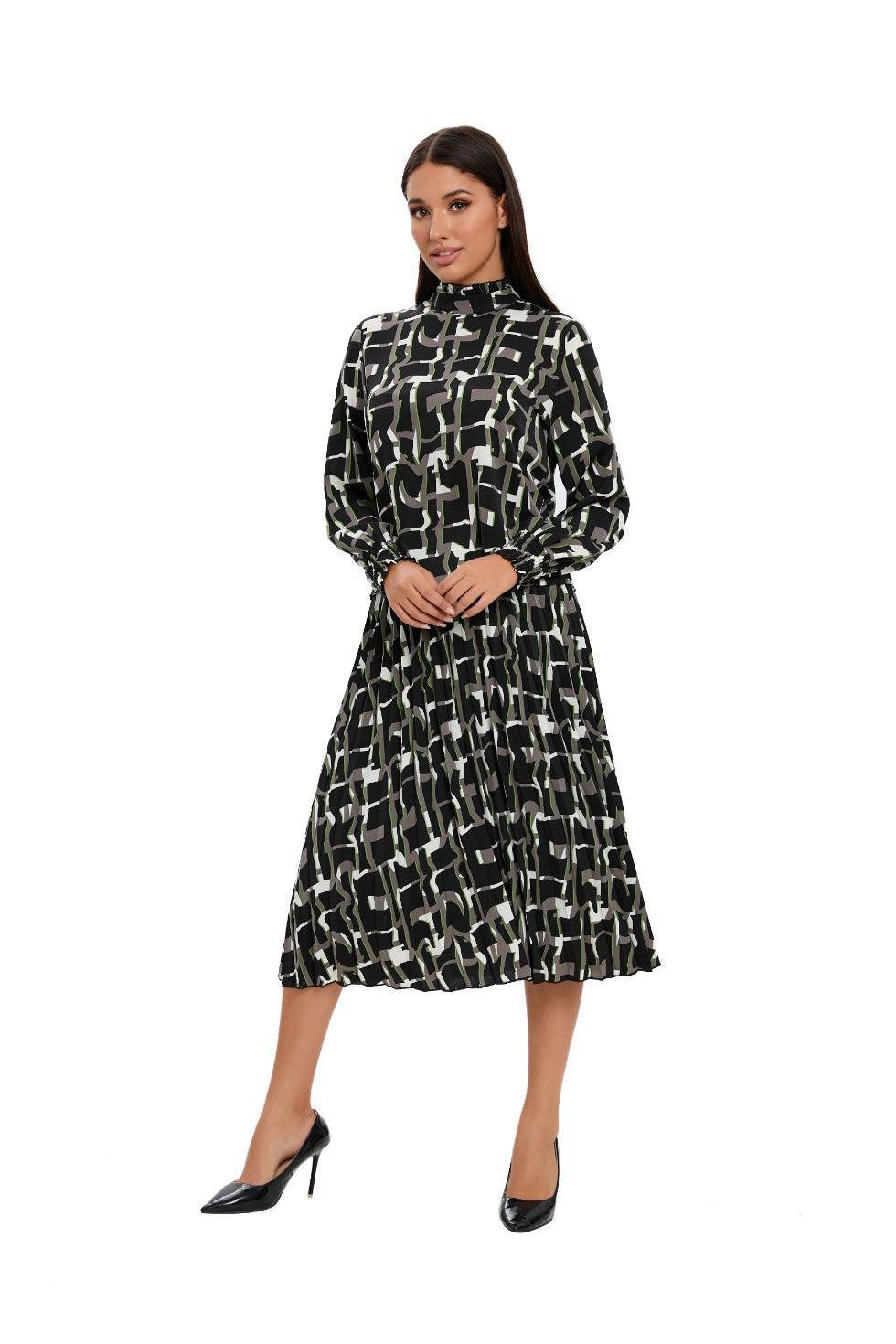 Chroma Print 2PC Midi Dress Set - MissFinchNYC