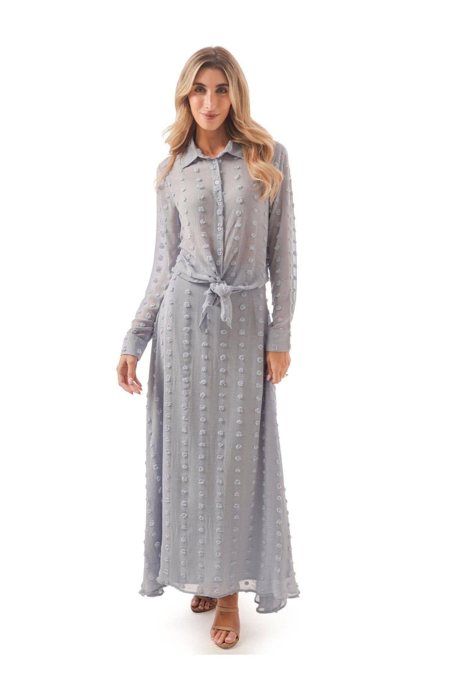MATCHING LONG A-LINE SKIRT חצאית