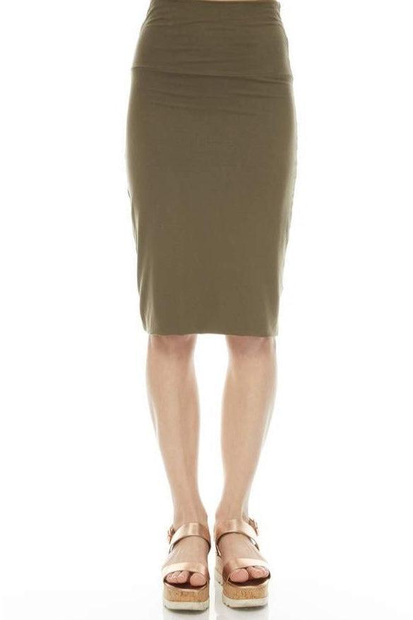MODAL PENCIL SLIM SKIRT חצאית