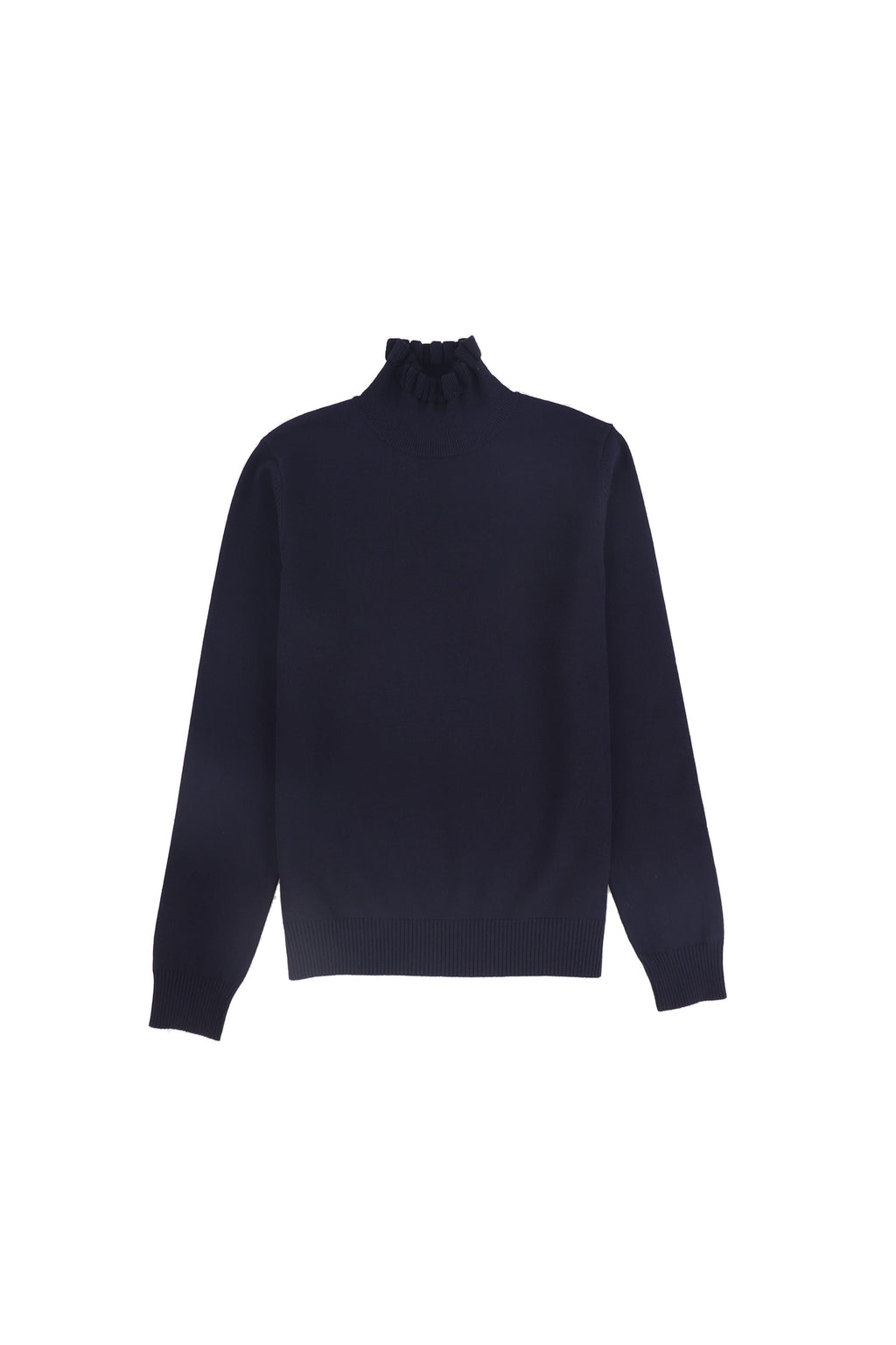 RUFFLE NECK SWEATER