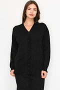 YAL KA341 solid V neck cardigan
