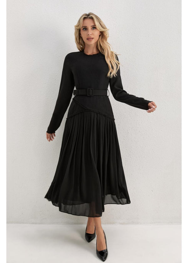 OBSIDIAN GARDEN MIDI DRESS