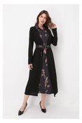 LAYERED MIDI BELTED DRESS