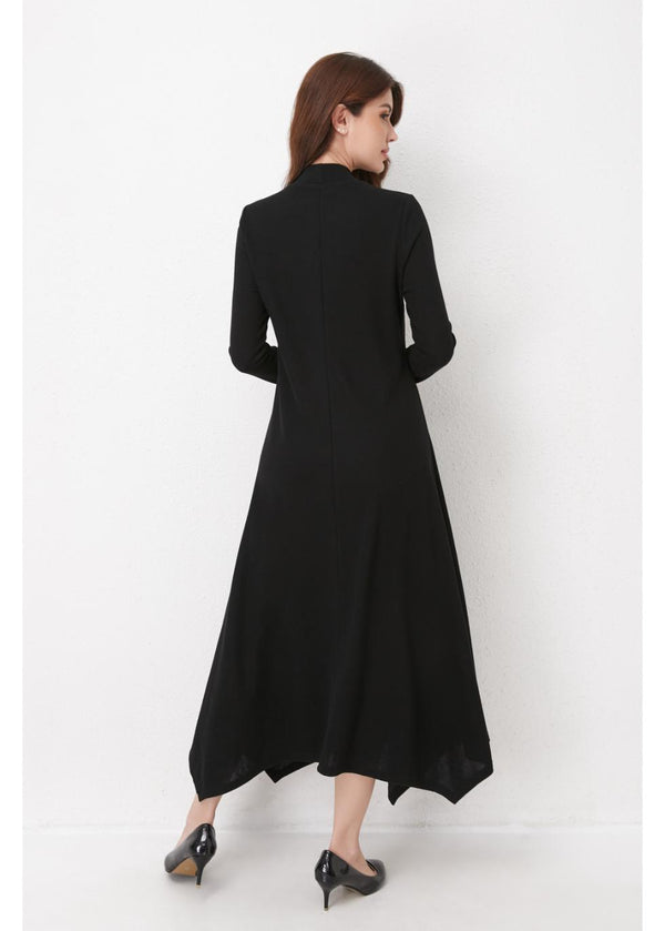 KNIT FLOWY MIDI DRESS