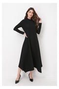 KNIT FLOWY MIDI DRESS