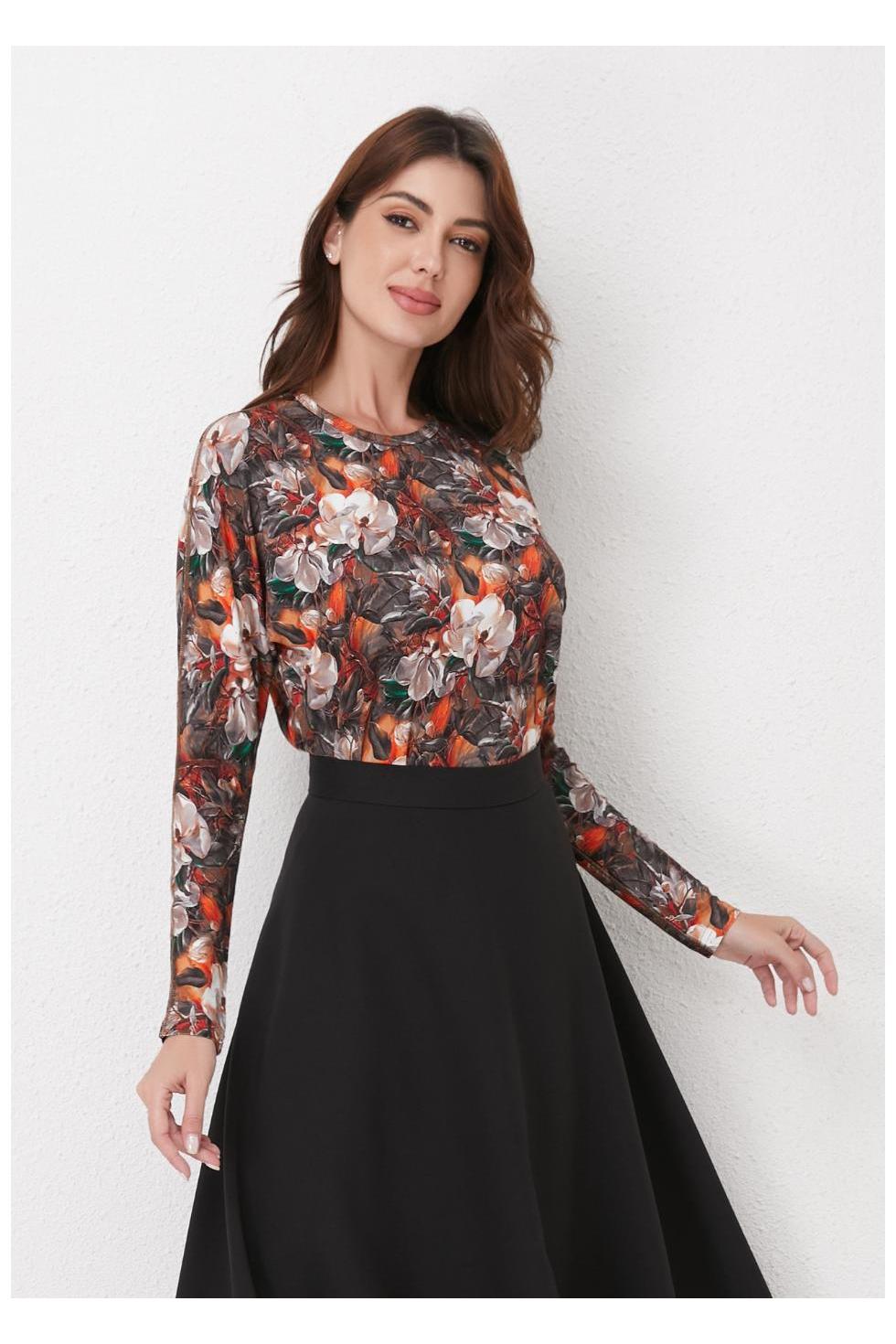 Autumn Bloom Knit Top