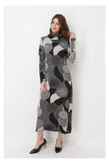 COWL NECK MAXI SWEATER DRESS