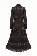 NOIR MOSAIC MIDI DRESS