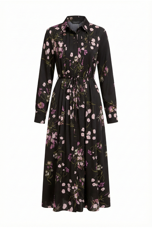 MIDNIGHT WILDFLOWER MIDI DRESS