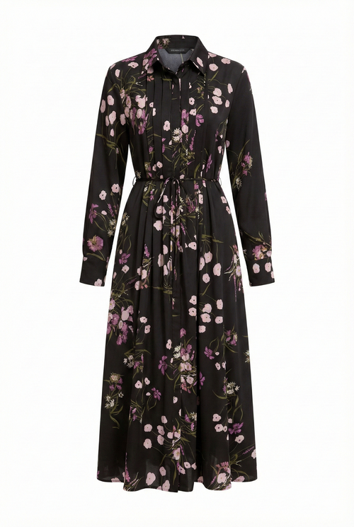 PLEATED FRONT BD DRESS