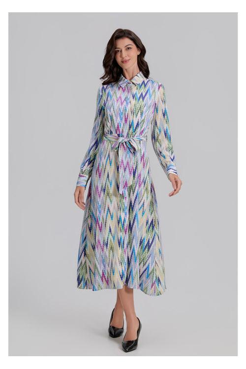 RADIANT MOSAIC MIDI DRESS