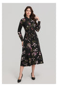Floral Shirt Dress With Belt